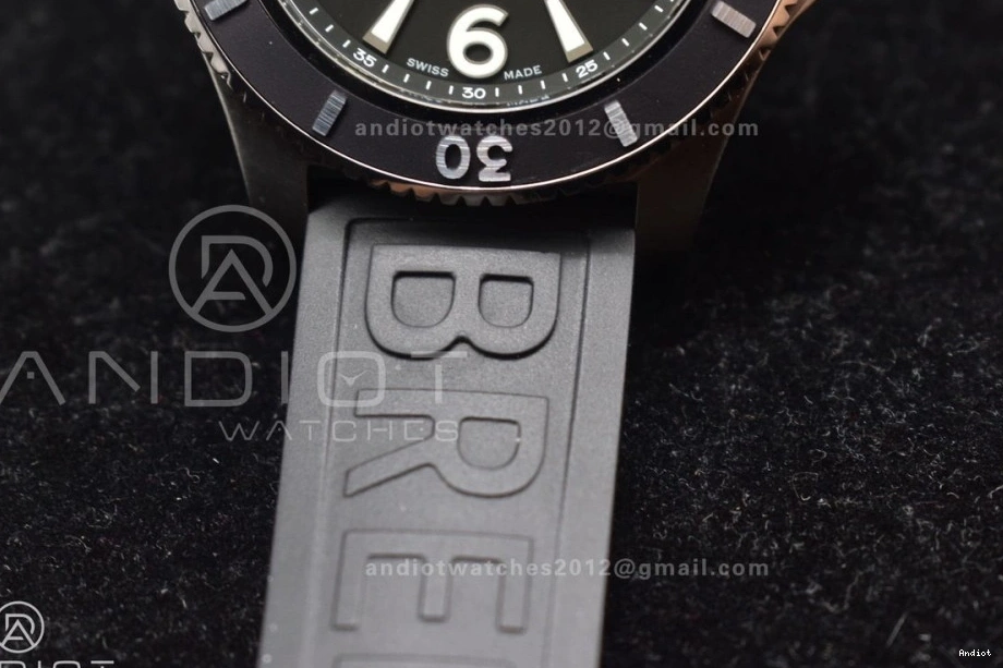 Black Best Rubber Black 1:1 On Strap Superocean Automatic 44 Edition Bezel Black A2824 Dial TF 0315